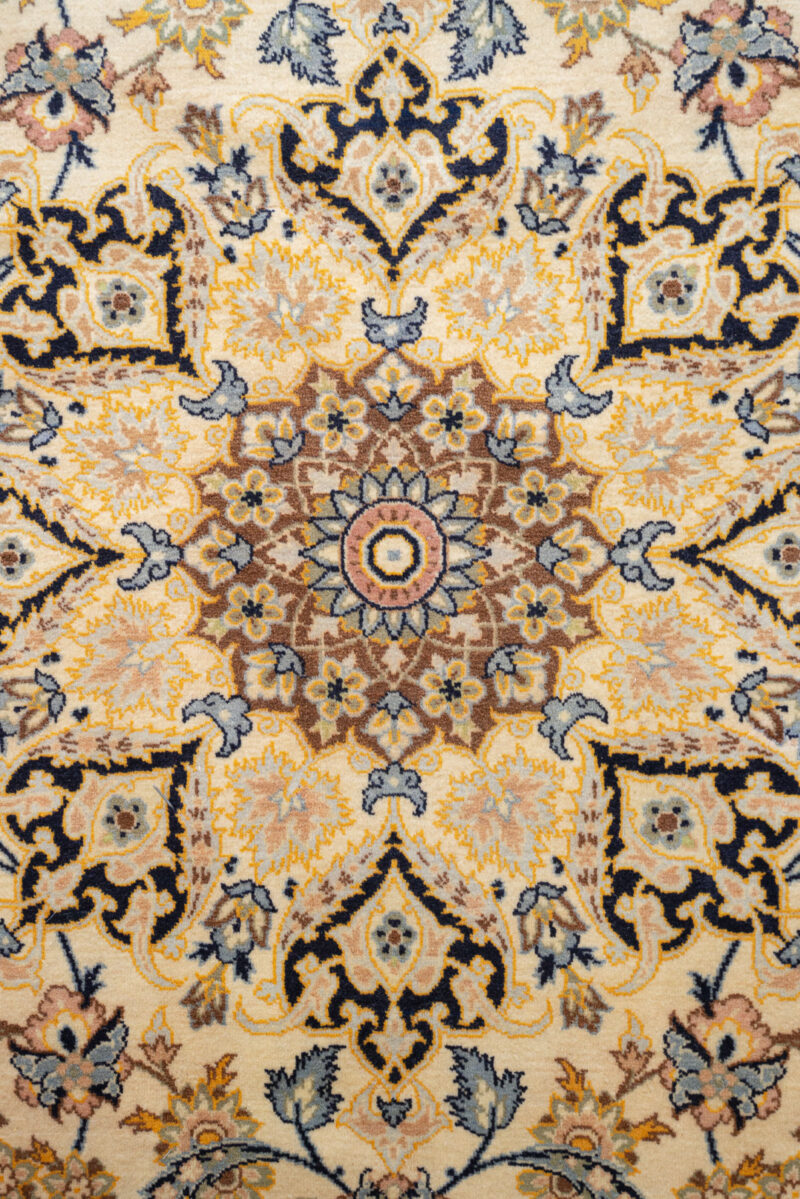 RCA442 Semi Antique Silk Warp Isfahan Vorosht 7