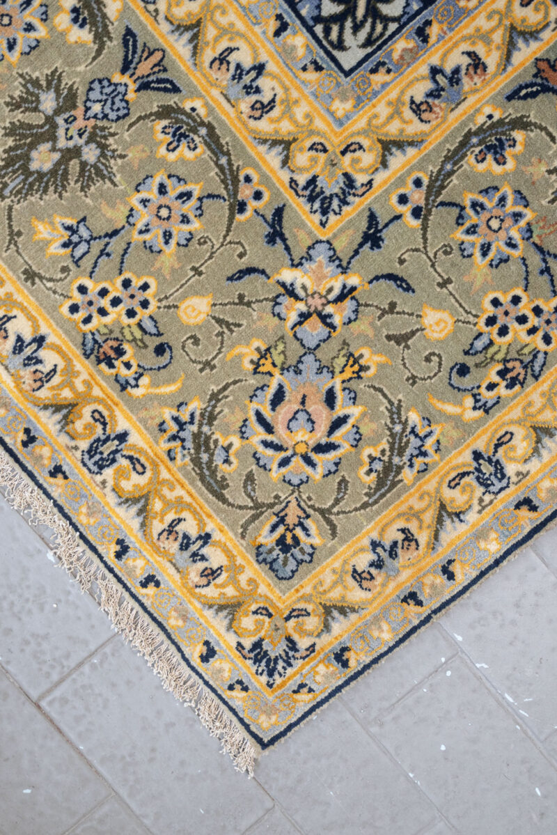 RCA442 Semi Antique Silk Warp Isfahan Vorosht 9