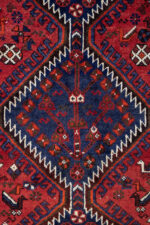 RCA445 Antique Sheshboluki Qashqai Rug 6
