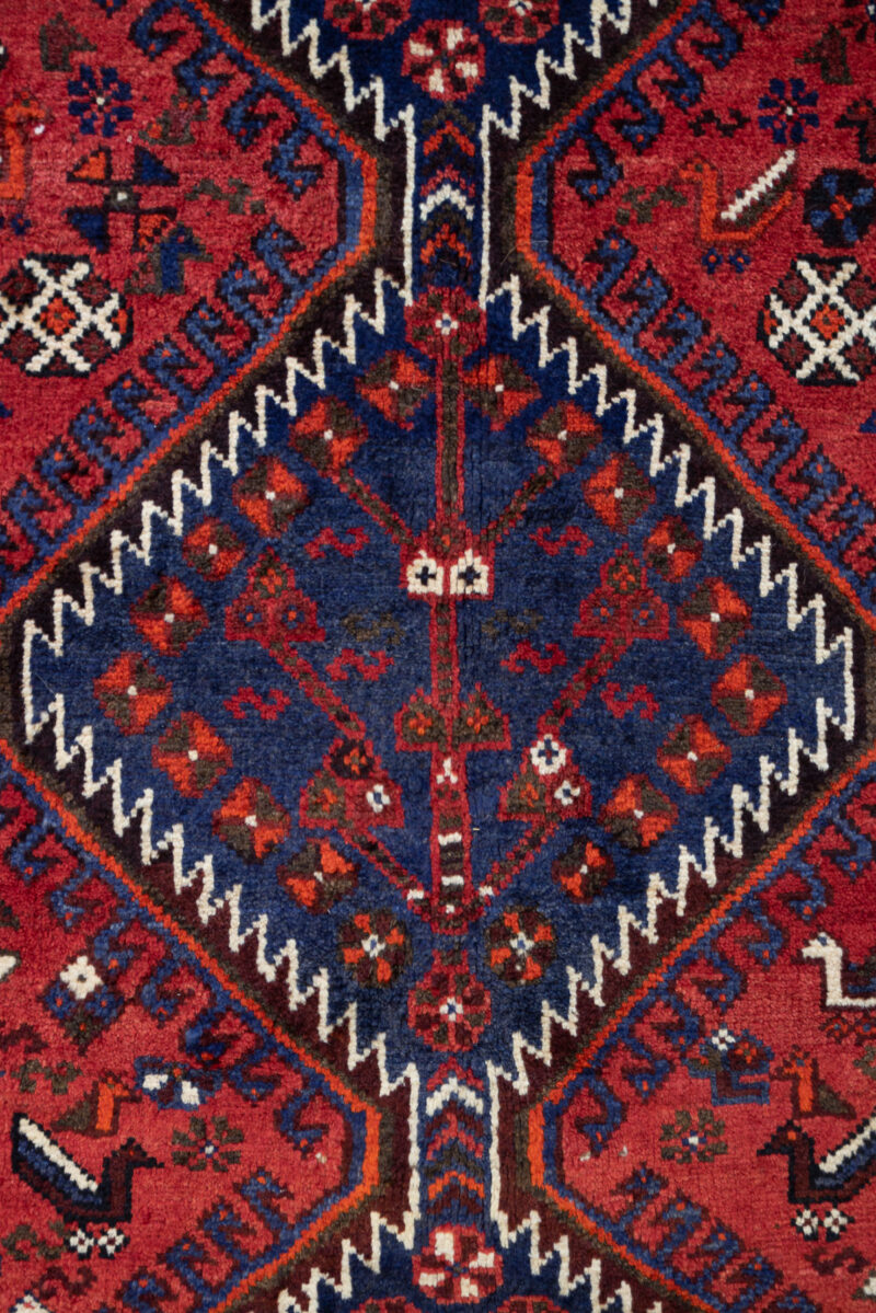 RCA445 Antique Sheshboluki Qashqai Rug 6