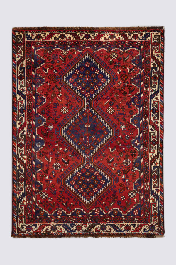 Antique Sheshboluki Qashqai Rug