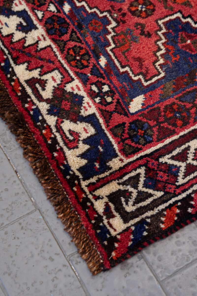 RCA445 Antique Sheshboluki Qashqai Rug 7