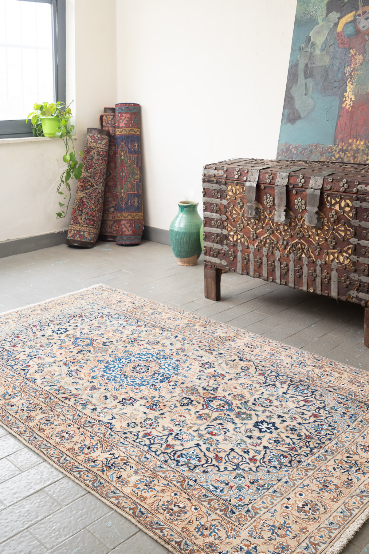 RCA454 Super Fine Nain 4 La Persian Rug 2
