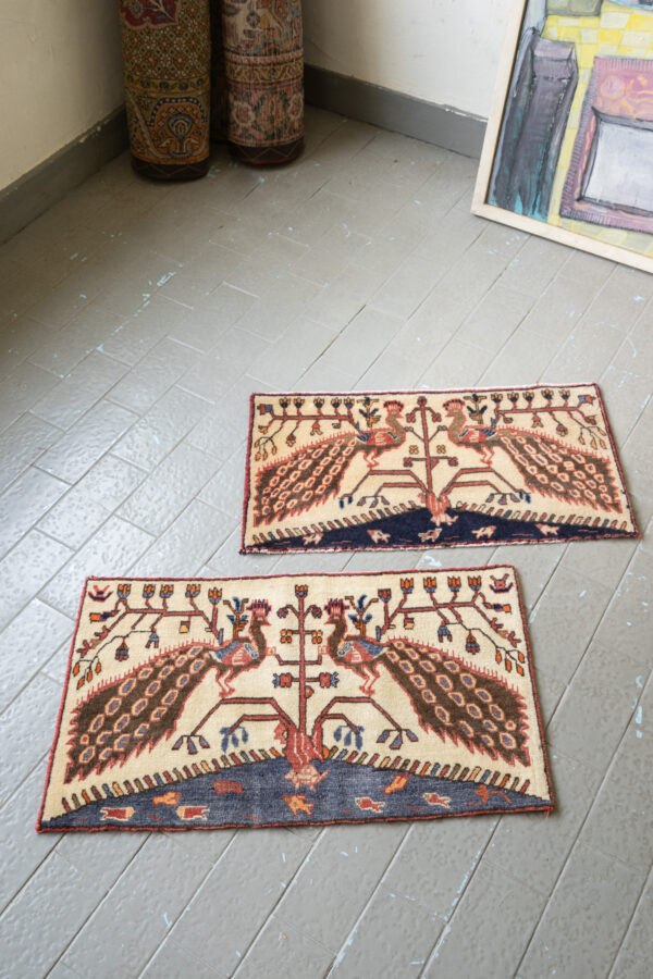 RCA461 Afshar Peacock Carpet 4