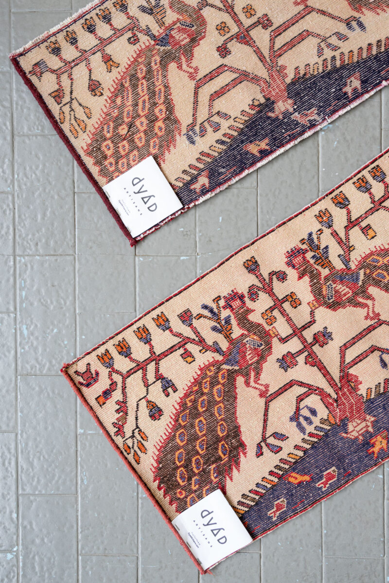 Rca461 Afshar Peacock Carpet 5