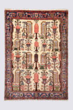 Semi Antique Koliai Derakhti White Carpet