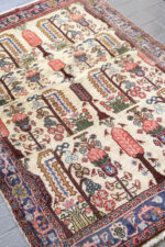 RCA472 Semi Antique Koliai Derakhti White Carpet 5