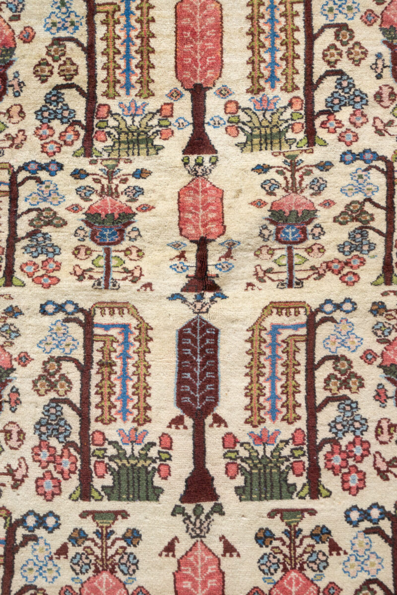 Rca472 Semi Antique Koliai Derakhti White Carpet 6