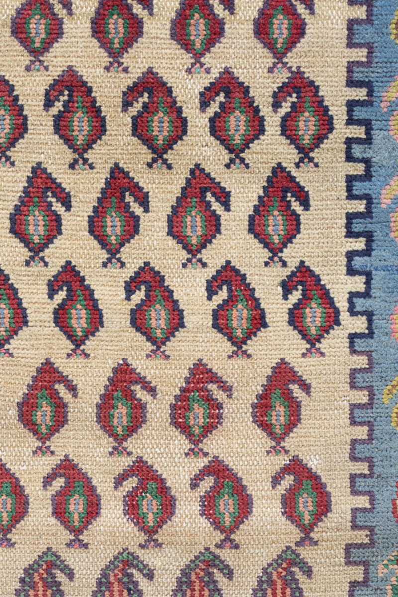 Rca473 Antique Armenian Boteh Soumak Carpet 3