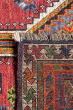 RCA476 Qashqai Luri Tribal Rug With Triple Diamond Medallions Fars Carpet 8