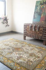 RCA477 Semi Antique Fine Qom Vases Carpet 2