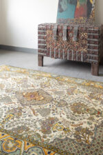 RCA477 Semi Antique Fine Qom Vases Carpet 7
