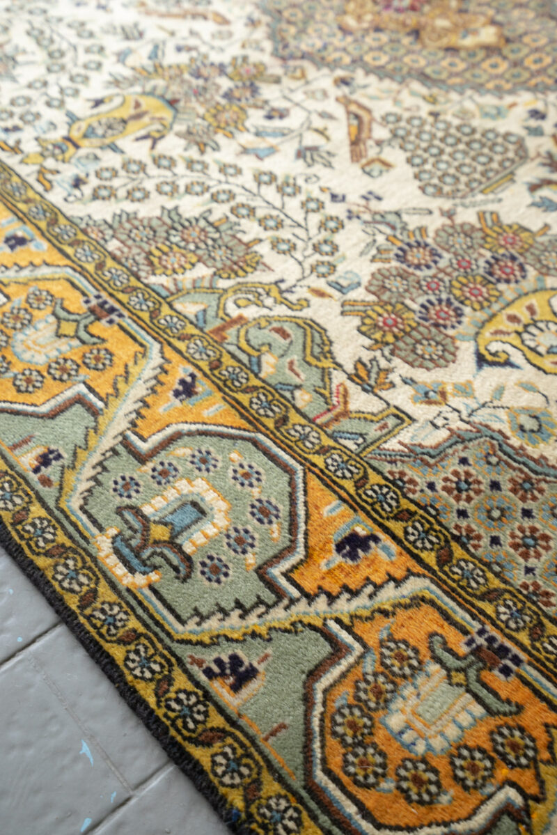 RCA477 Semi Antique Fine Qom Vases Carpet 8