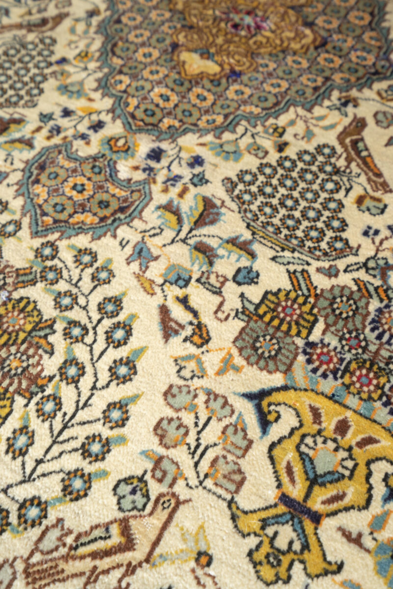 RCA477 Semi Antique Fine Qom Vases Carpet 9