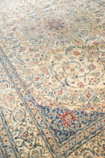 RCA479 Super Fine Nain 6 La Persian Carpet Ivory Field With Shah Abbasi 5