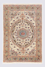 Mashhad Winged Horse Medallion Persian Rug