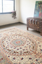 RCA480 Fine Mashhad Winged Horse Medallion Persian Rug 2
