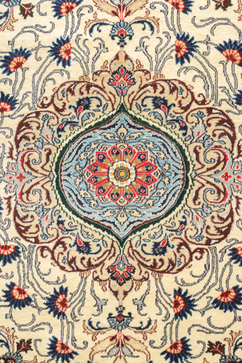 RCA480 Fine Mashhad Winged Horse Medallion Persian Rug 5