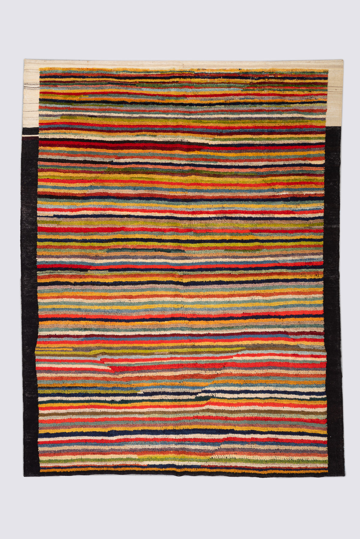 Rca493-Hooli-Thin-Stripes-Persian-Gabbeh Shooli Thin Stripes Persian Gabbeh