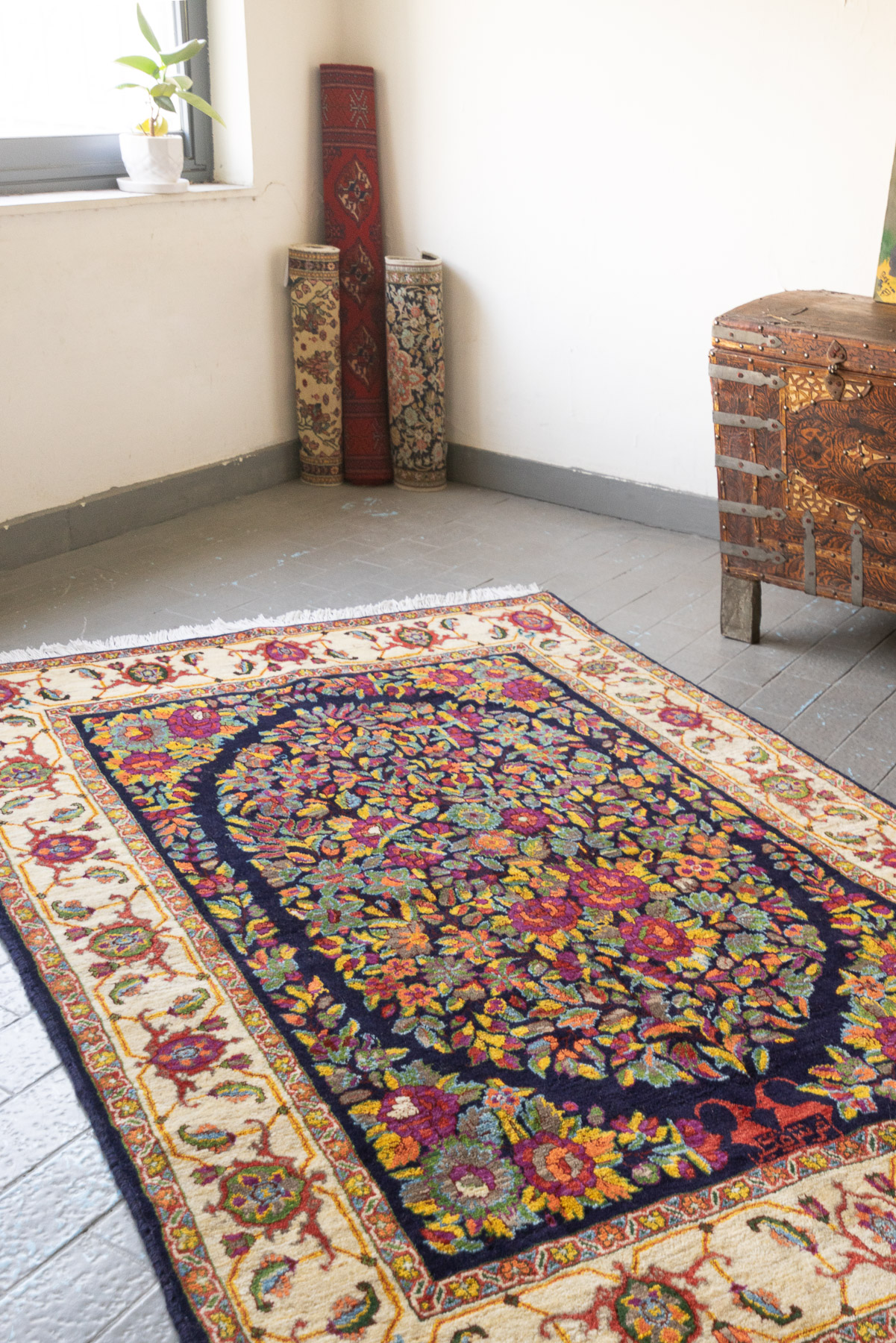 RCA507 Contemporary Fine Sanneh Moshiri Gol Farang Persian Rug 2