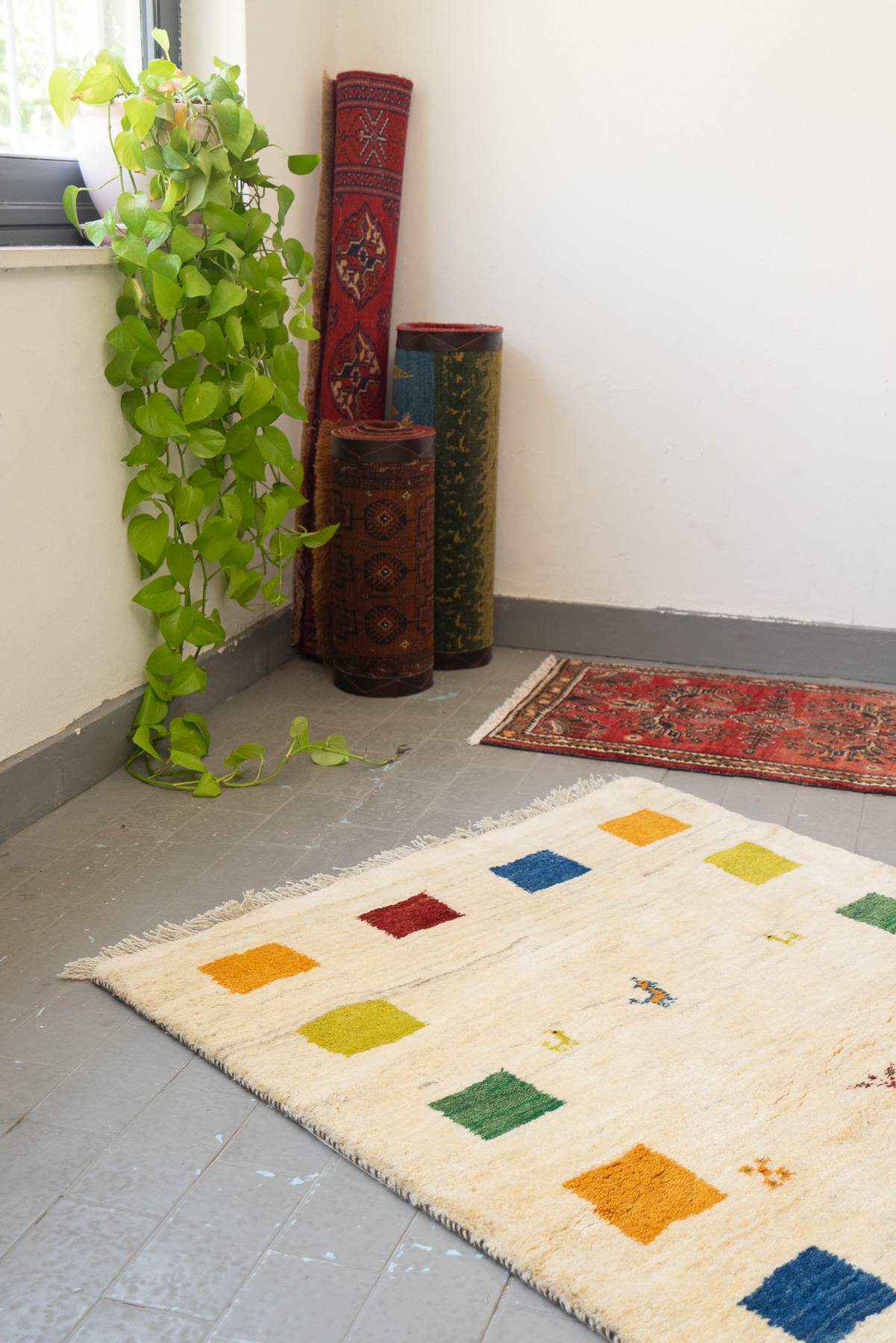 RG110 Contemporary Qashqai Squares Gabbeh 2