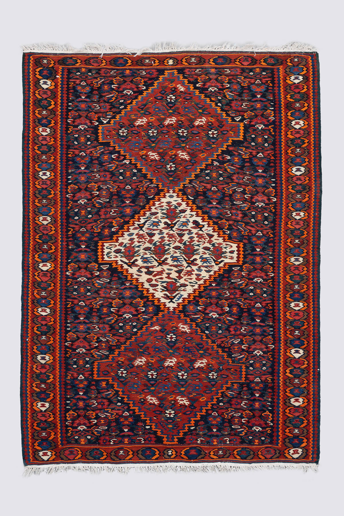 Semi Antique Sanneh Triple Toranj Kilim