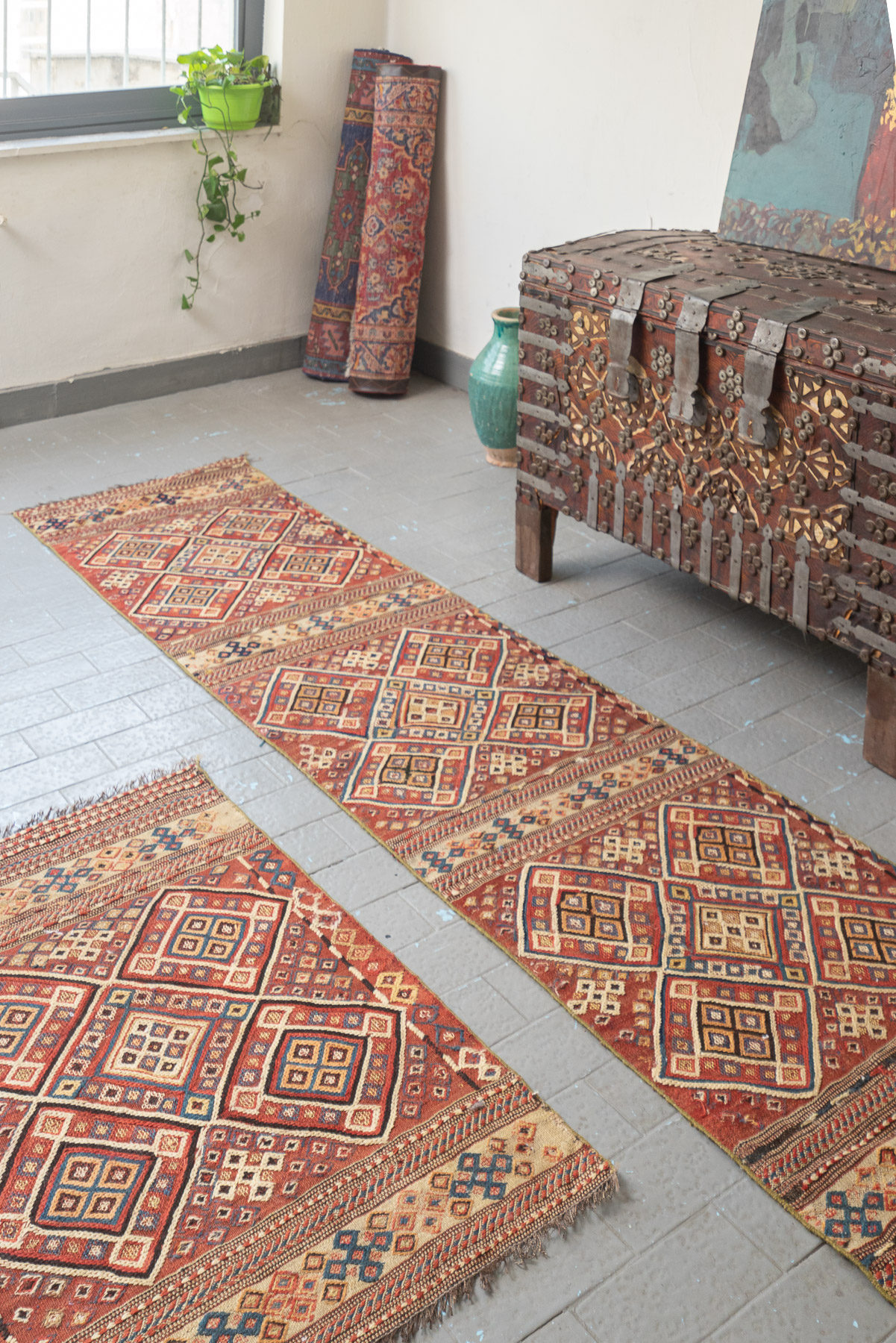 RK222 Antique Shahsavan Soumak Runner 2