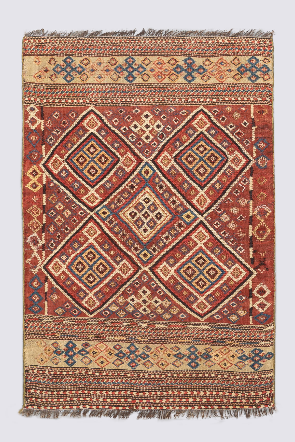 Antique Shahsavan Soumak Runner