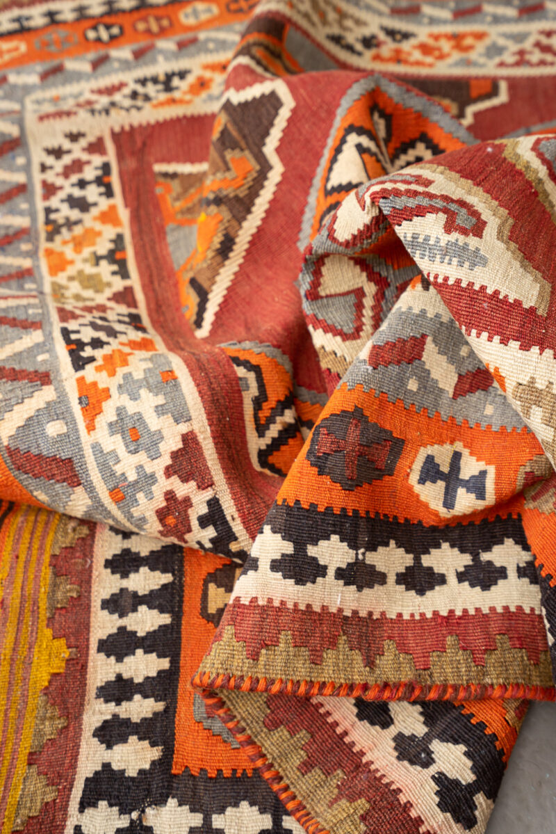 Rk227 Qashqai Crab Kilim 7