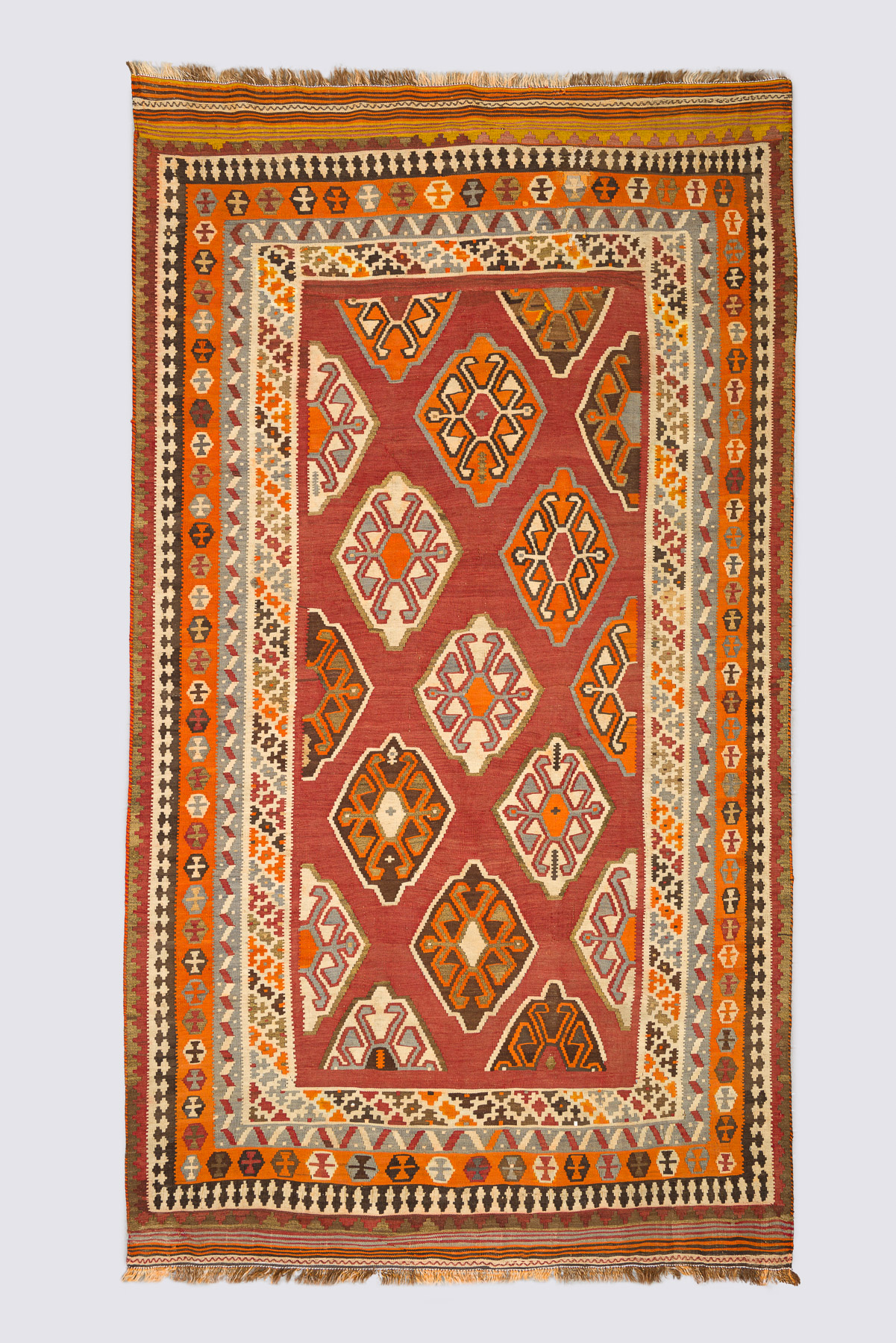 Rk227-Qashqai-Crab-Kilim Qashqai Crab Kilim