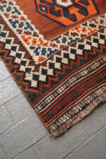 RK230 Qashqai Tribal Kilim With Shield Medallions 7