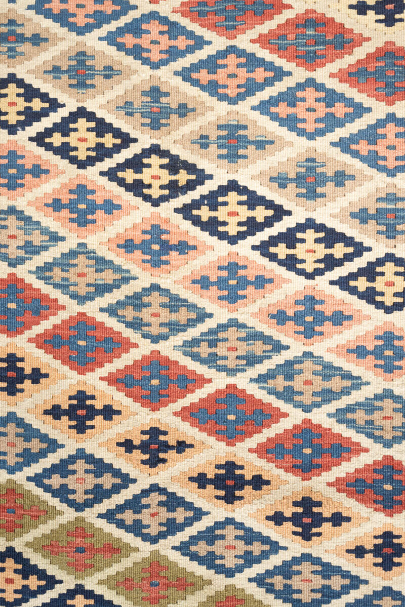 Rk234 Semi Antique Fine Qashqai Kilim 6