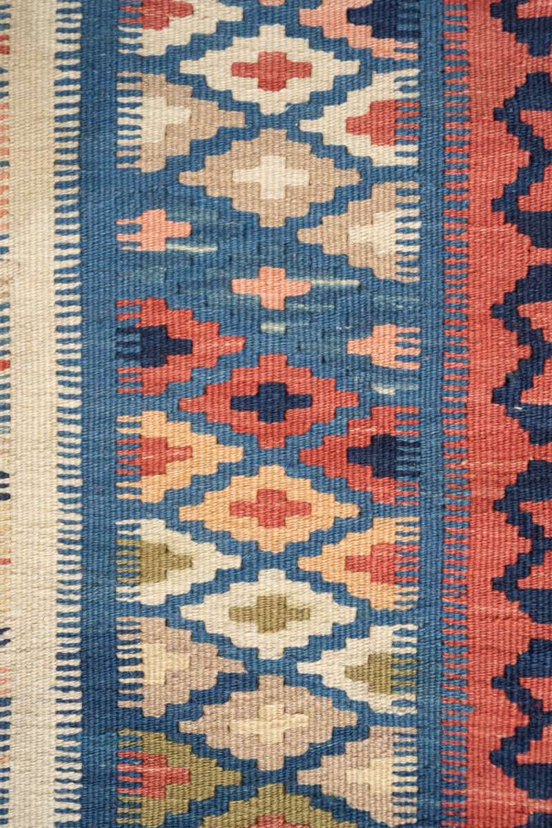 Rk234 Semi Antique Fine Qashqai Kilim 8