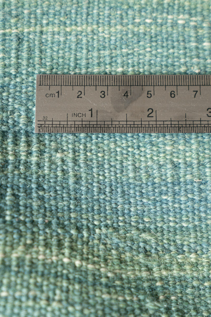 Rk237 Fine Mazandaran Minimalist Blue Field Kilim Runner 4