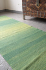 RK238 Mazandaran Minimalist Green Field Kilim Runner 4