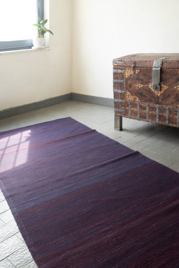 RK239 Mazandaran Minimalist Purple Field Kilim Runner 2