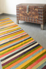 RK240 Fine Mazandaran Minimalist Stripes Kilim Runner 2