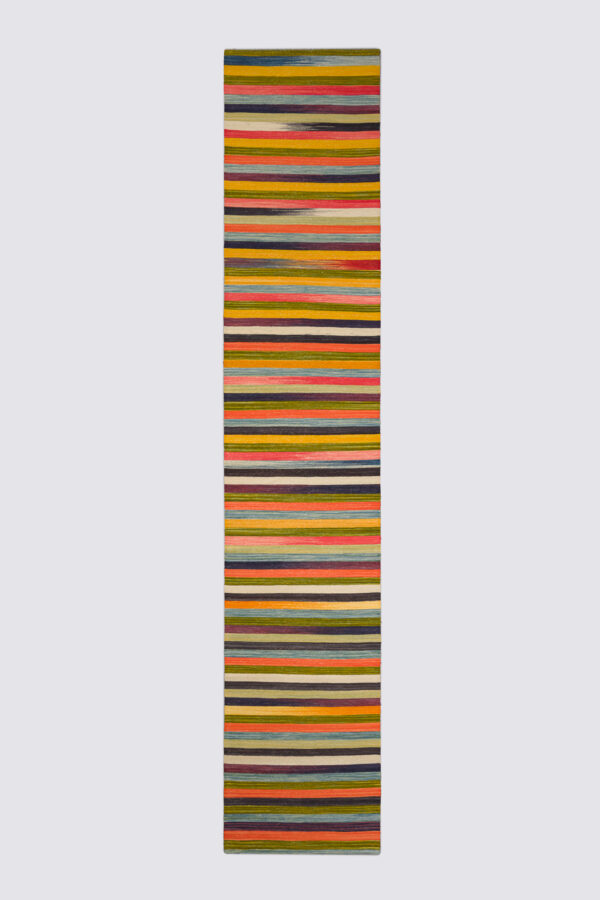 Mazandaran Minimalist Stripes Kilim Runner