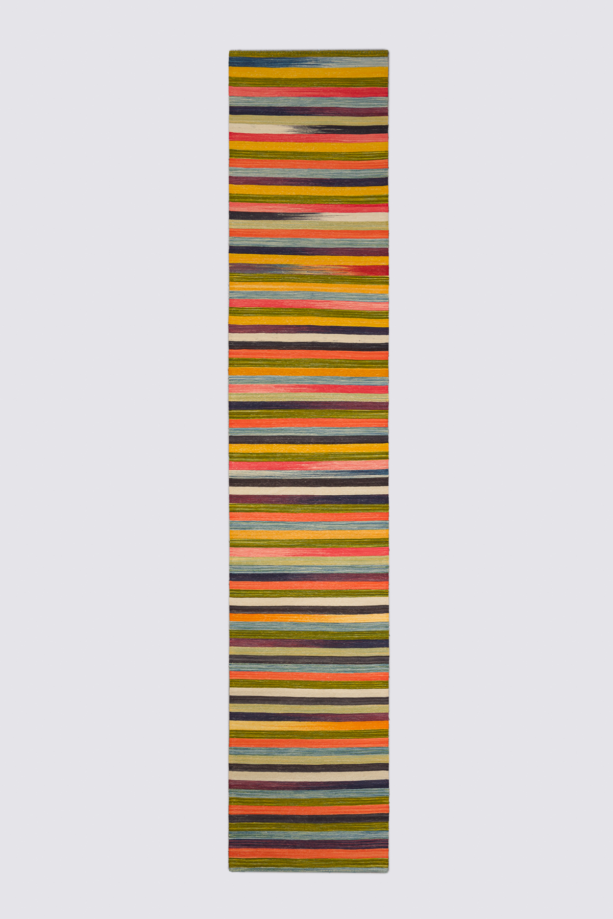 Rk240-Fine-Mazandaran-Minimalist-Stripes-Kilim-Runner Mazandaran Minimalist Stripes Kilim Runner