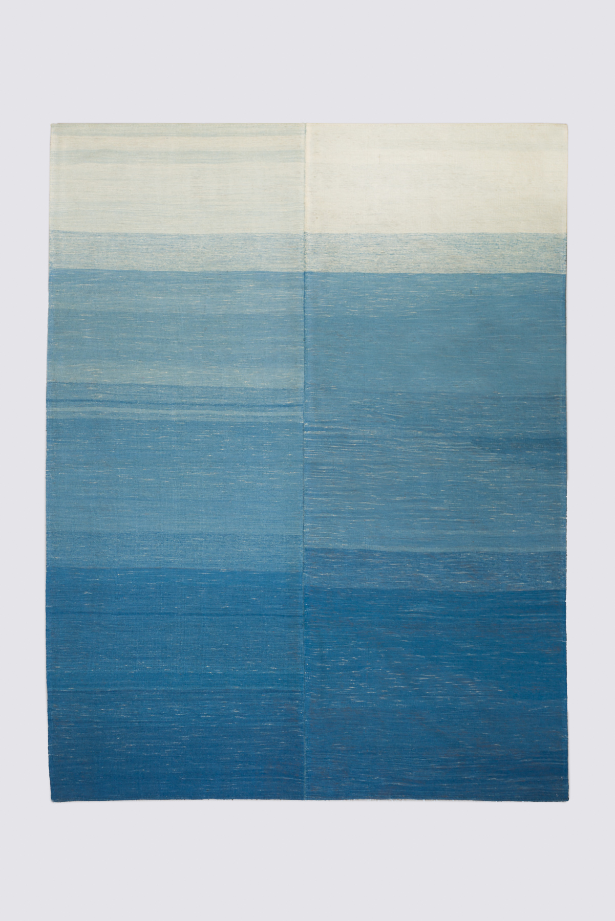 Contemporary Fine Mazandaran Minimalist Ocean Kilim