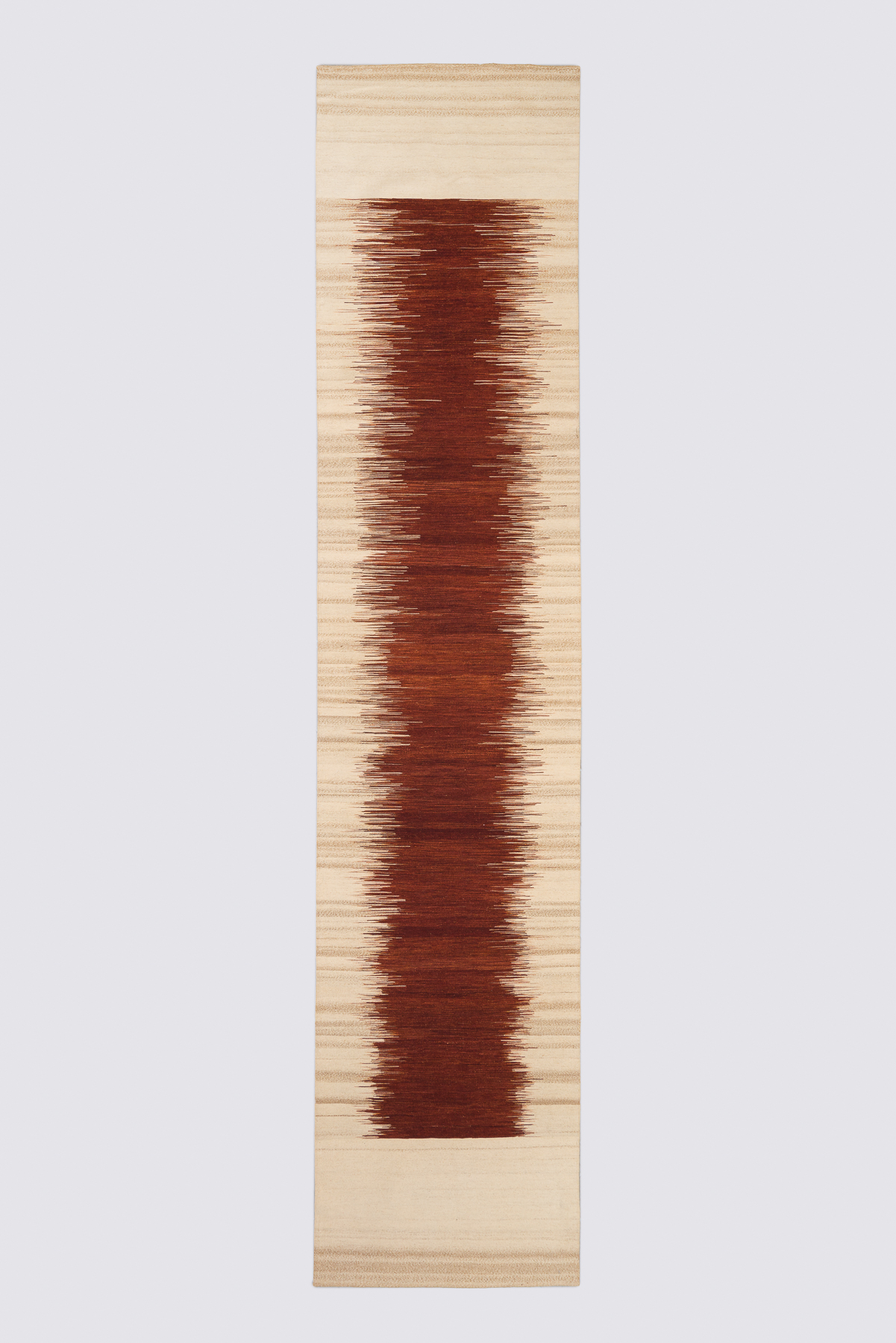 Contemporary Fine Mazandaran Minimalist Ikut Kilim Runner
