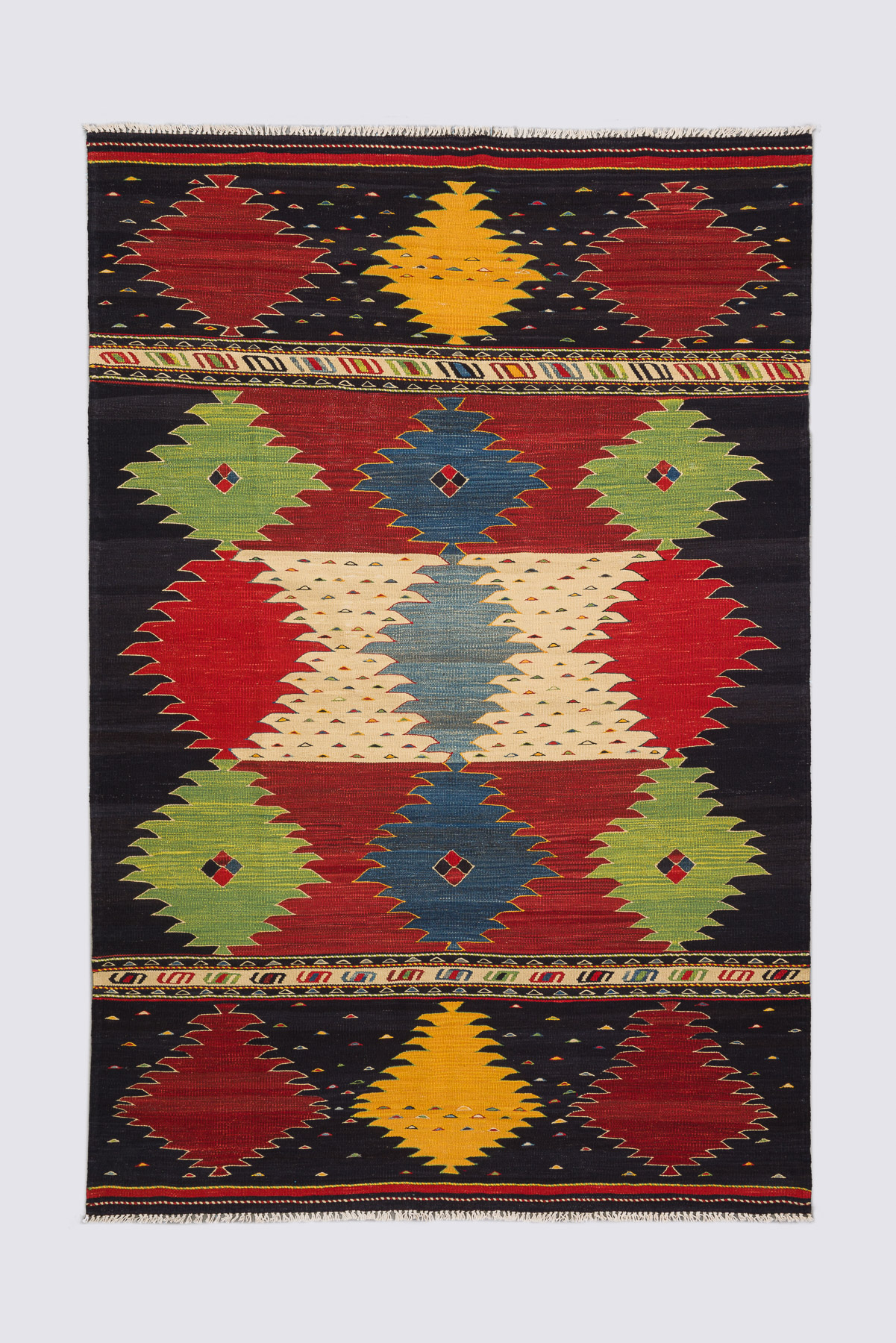 Contemporary Fine Khalaj Flower Kilim 2