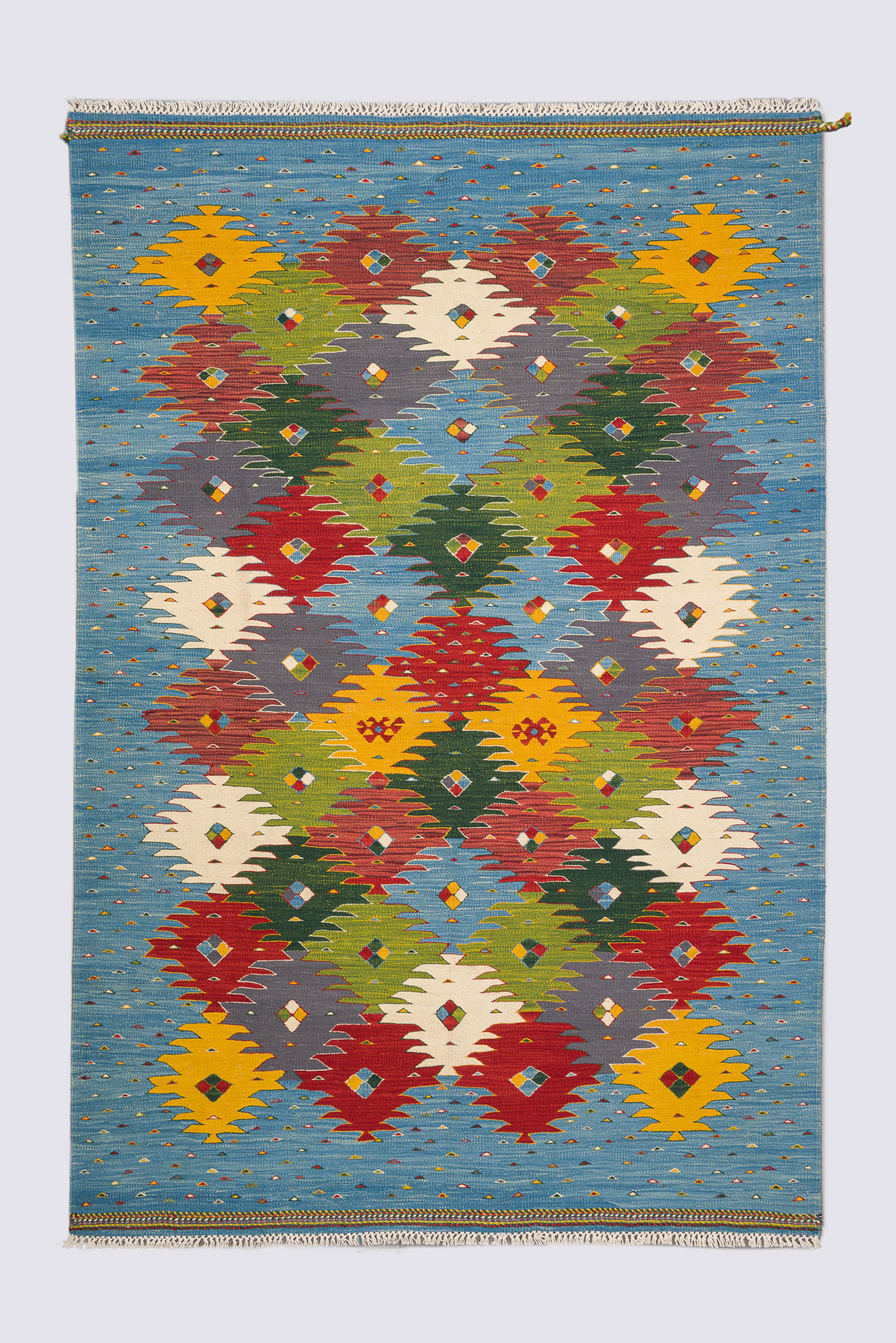 Contemporary Fine Khalaj Flower Kilim