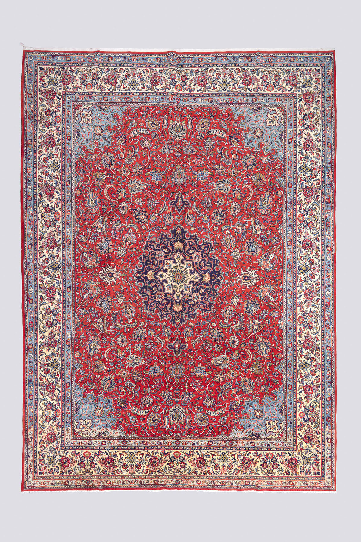 Vintage Fine Sarouk Lachak Toranj Carpet