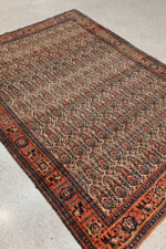 Antique Persian Senneh Rug, Boteh Field, C. 1890s to 1910s, 195*135CM - Image 2
