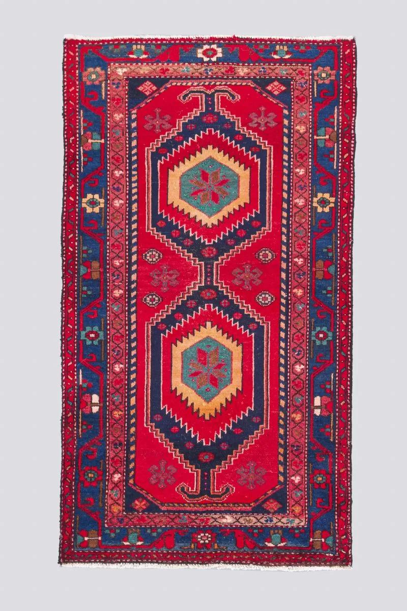Farahan Red and Blue Carpet