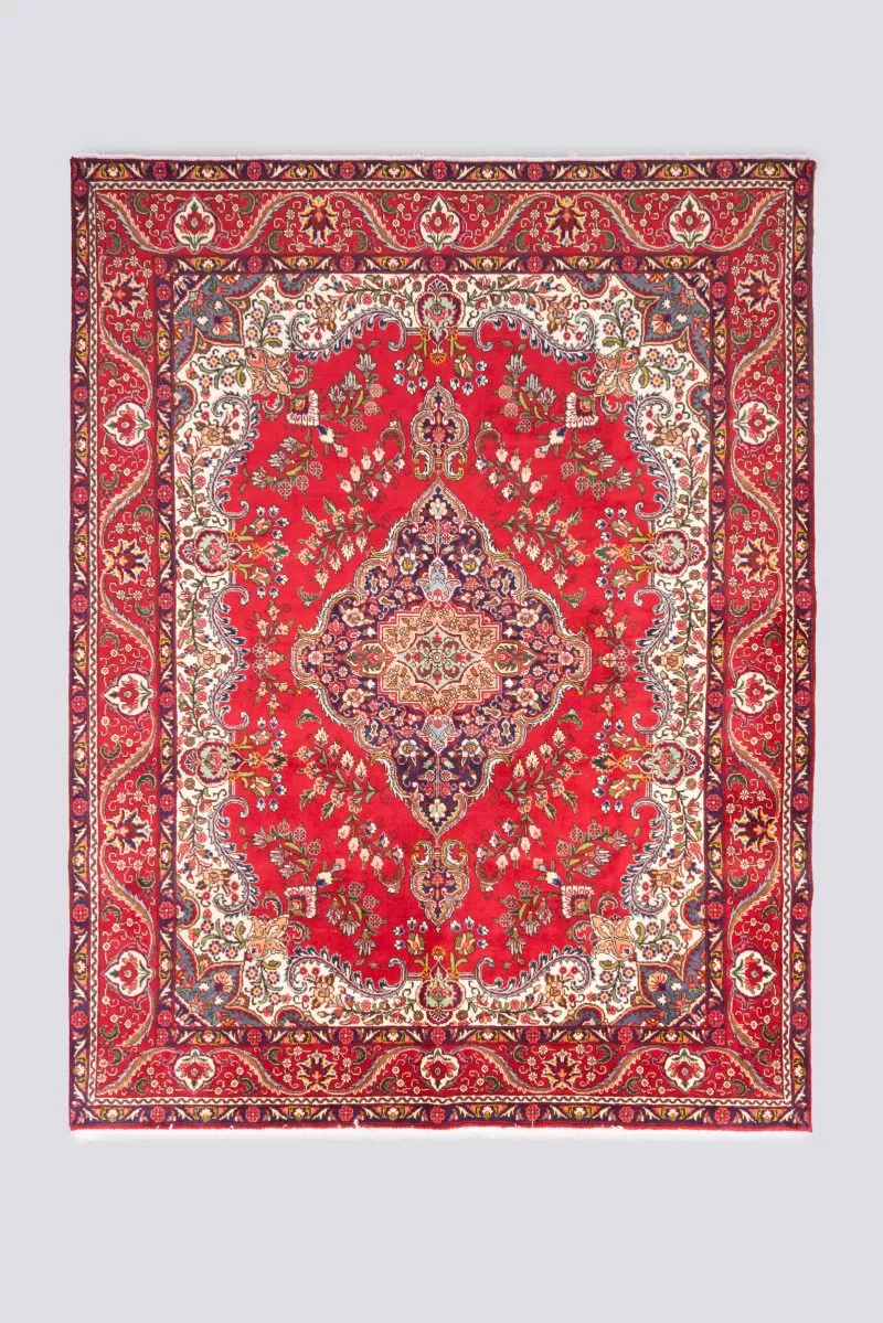Vintage Tabriz Floral Palace sized carpet