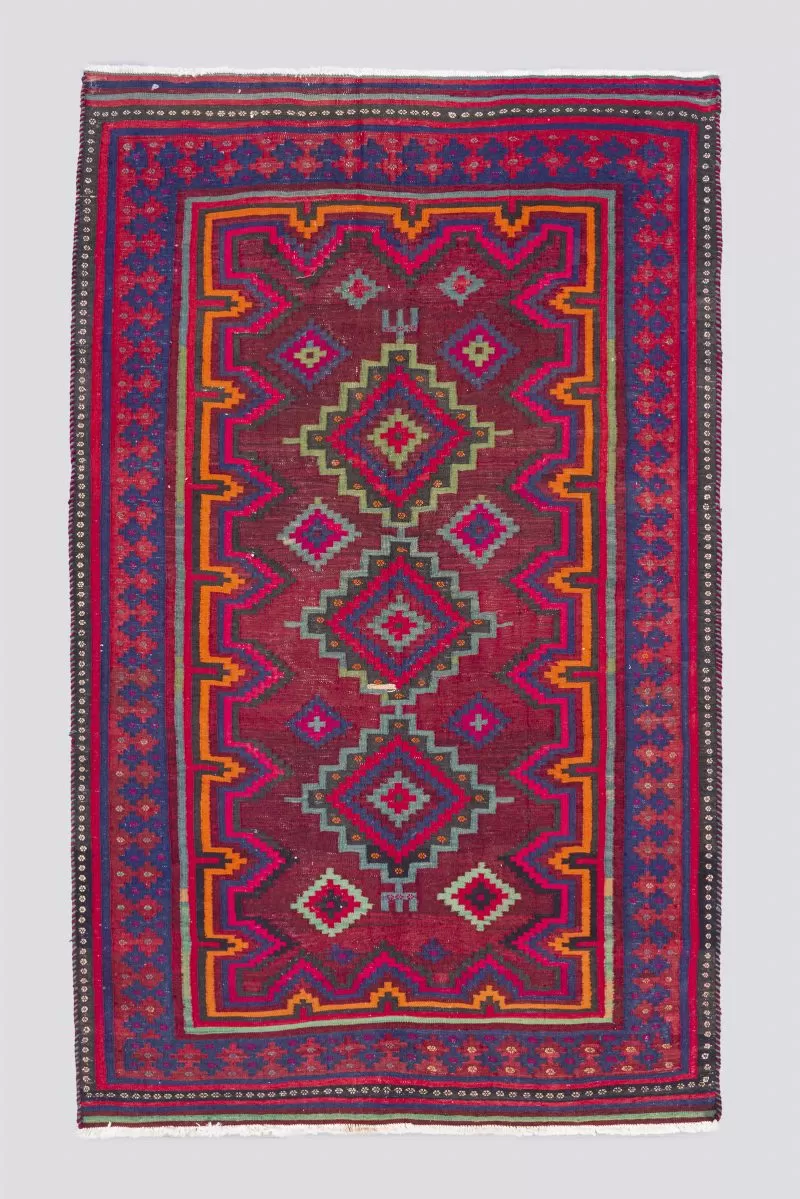 Vintage Sirjan Toranj Killim